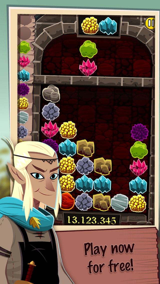 Elfcraft - Match 3 Stones screenshot 1
