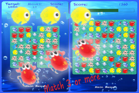 Underwater Matching game - Summer sea crush party - náhled