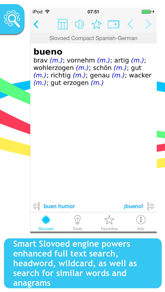 German <-> Spanish Slovoed Compact talking dictionary screenshot 1