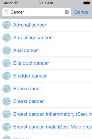 Diseases Dictionary Offline - náhled
