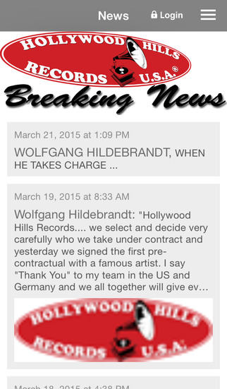 Hollywood Hills Records USA screenshot 1