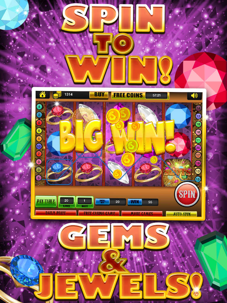 App Shopper: Ace Gem & Jewel Slots Jackpot Machine Games - Lucky Spin ...