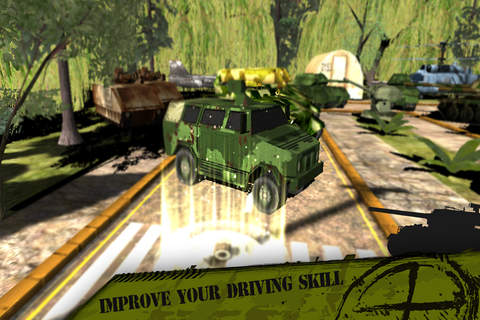 3D Parking and driving in Army training camp soldi - náhled