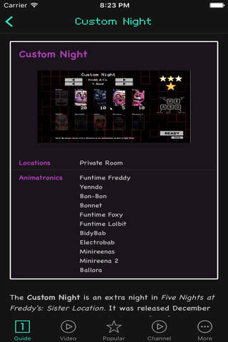 Guides For Five Nights At Freddy's Sister Location - náhled