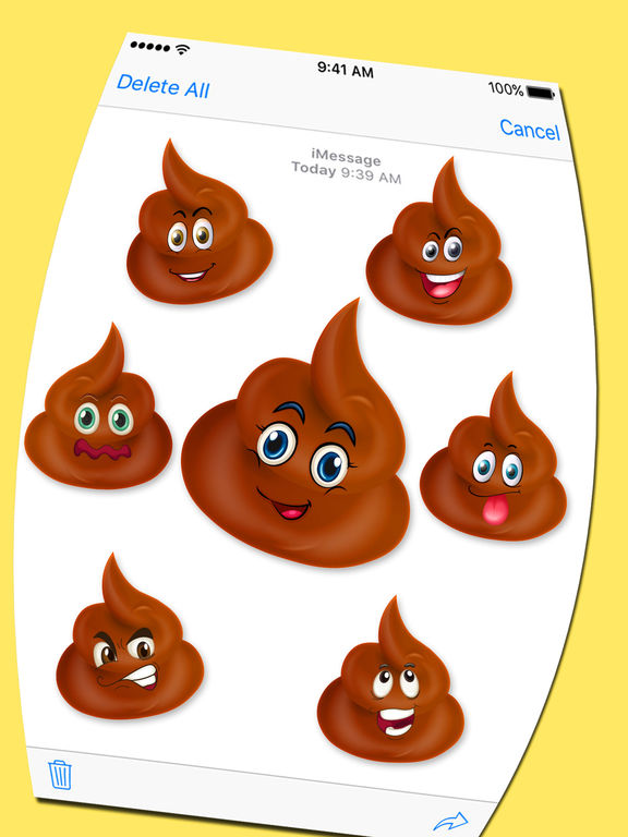Cute Poop Expressions Emoticons Emojis Stickers screenshot 6