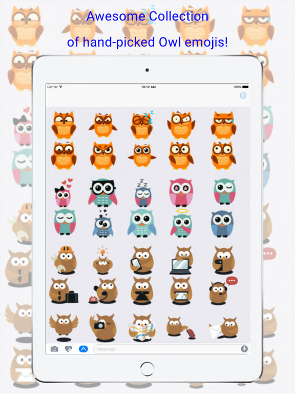 Cute Owl Emoji Owl Emotions for true Owl Lovers Apps 148Apps