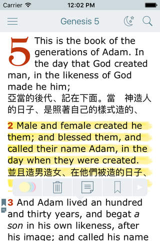 Chinese English Bilingual Bible King James Version - náhled