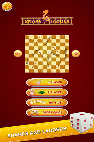 Flashy Snake And Ladders Game Two Player Classic - náhled