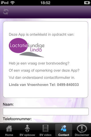 Borstvoeding App - náhled