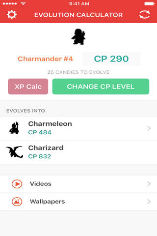 Evolution Calculator for Pokemon GO - XP & CP - náhled
