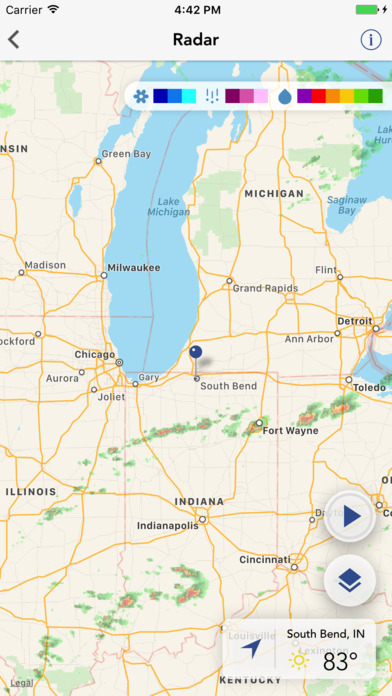 App Shopper: SBN wx South Bend Indiana weather forecast traffic (Weather)