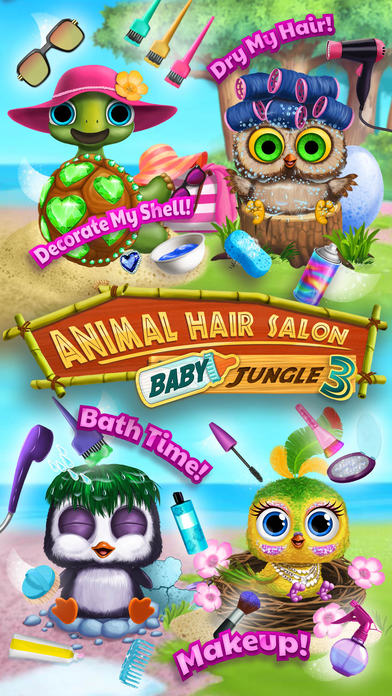 Baby Animal Hair Salon 3 - Newborn Hatch & Haircut screenshot 1