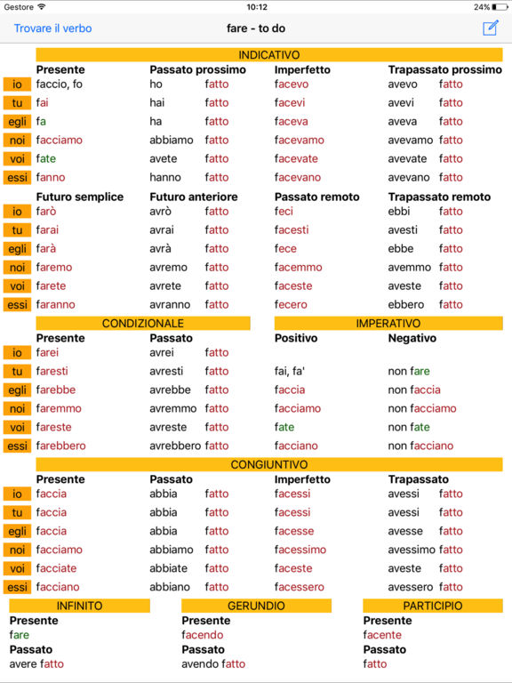 App Shopper: Verbi Italiani HD: Italian Verb Grammar (offline) (Education)