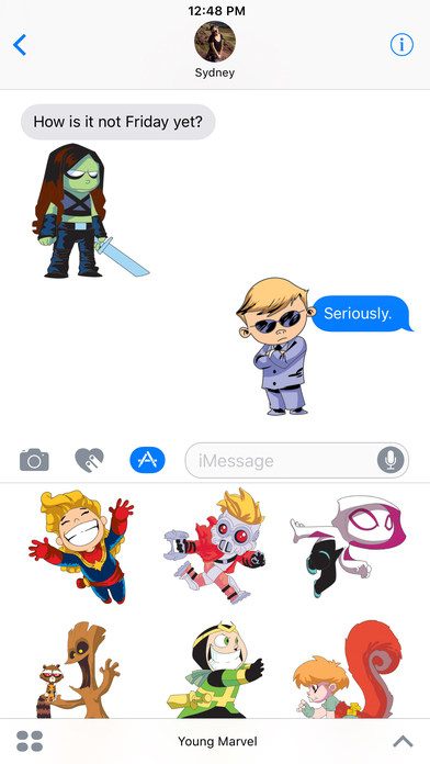 Marvel Stickers: Young Marvel screenshot 2