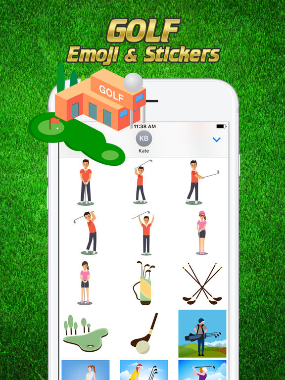 Golf Emoji & Stickers screenshot 6.