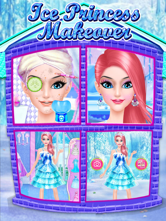 Ice Princess makeup salon : dress-up Parlor screenshot 10.