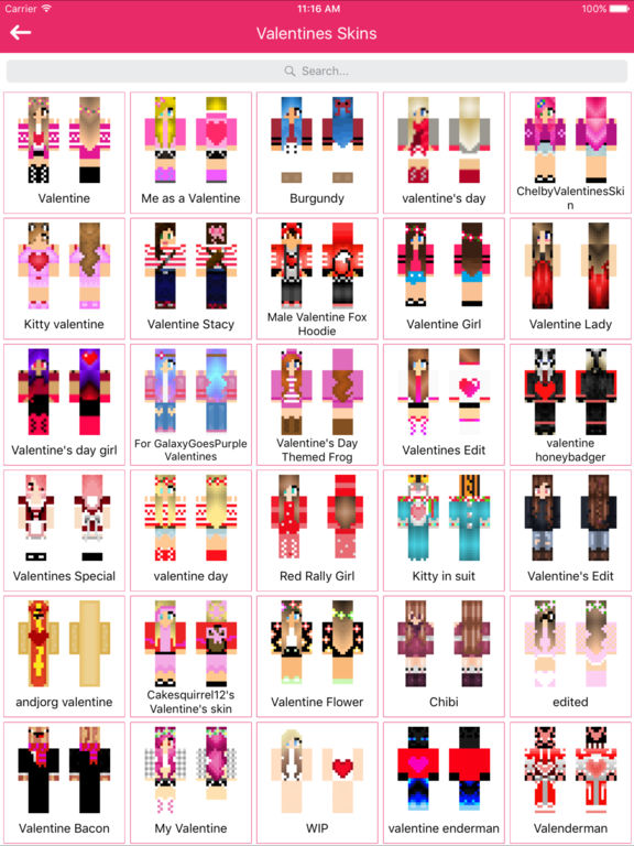 Valentine Skins - Love Skins for Minecraft Edition - AppRecs