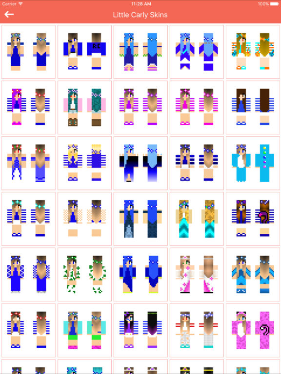 App Shopper: Skins of Little Carly for Minecraft Pocket Edition (Catalogs)