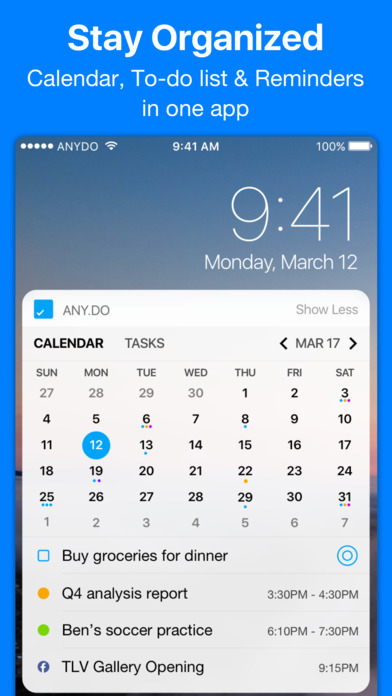 Any.do: To-do list, Calendar, Reminders & Planner App Download ...