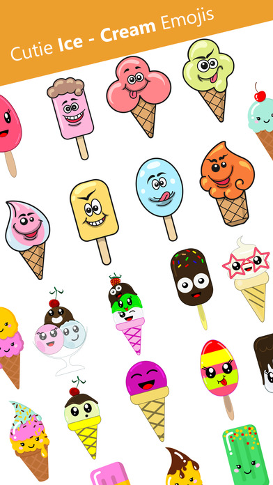 Ice Cream Emoji Stickers! screenshot 1.