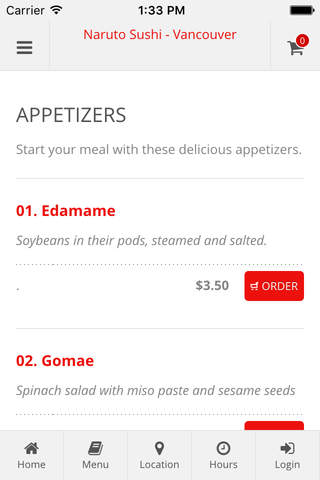 Naruto Sushi - Vancouver Online Ordering - náhled
