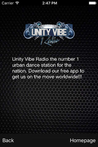 Unity Vibe Radio - náhled