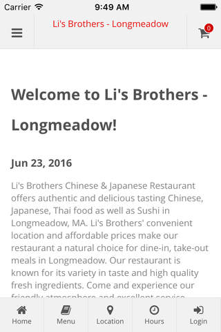 Li's Brothers - Longmeadow Online Ordering - náhled