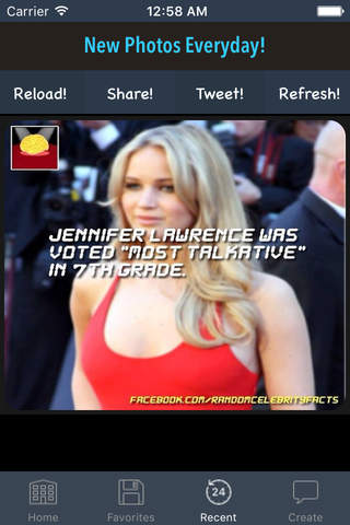 Random Celebrity Facts - Cool Trivia, News and Gos - náhled
