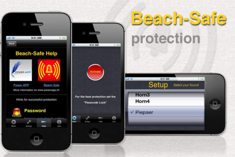 Beach Safe - Emergency Alert when Device is moved  - náhled
