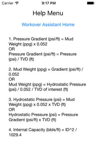 Workover Assistant - náhled