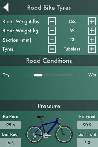 Bike Workshop  : Tire Pressure Calculator, Gear Ra - náhled