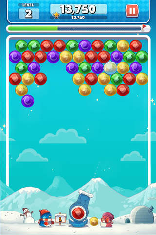 Penguins Bubble Match Puzzle - náhled