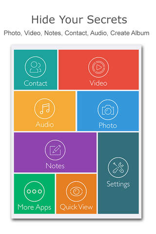 Hide Secrets - protect photo,video,audio,contact & - náhled