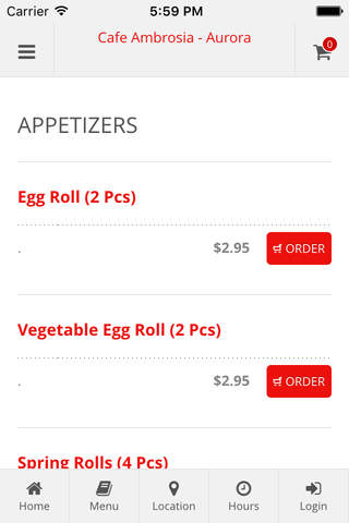 Cafe Ambrosia - Aurora Online Ordering - náhled