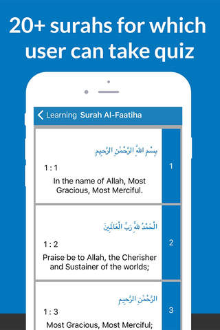 Quranic Surahs Learn & Quiz - náhled