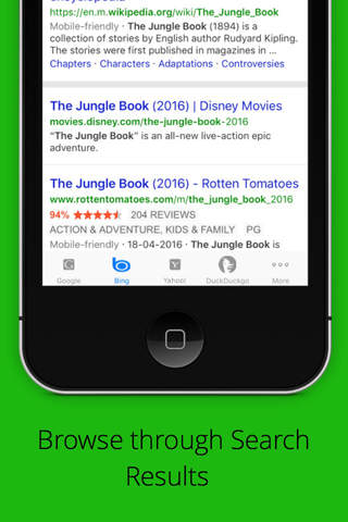 Universal Search Engine - náhled