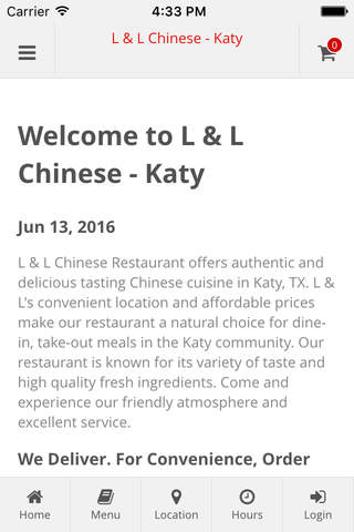 L & L Chinese - Katy Online Ordering - náhled