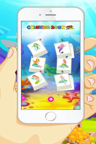 Mermaid Coloring Book - Educational Coloring Games - náhled