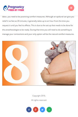 Pregnancy Week by Week Symptoms - náhled