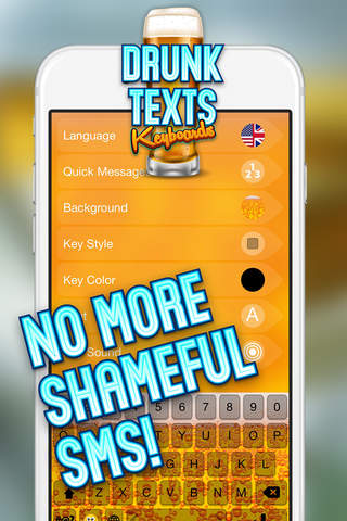 Drunk Texts Keyboard - Drunk'n'Typing SMS Savior A - náhled