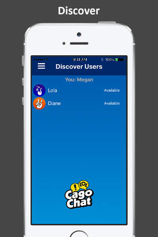 CagoChat - Chat without Bars - náhled