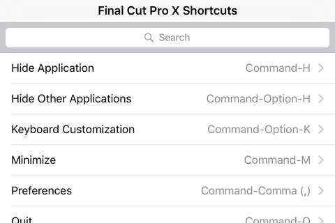 Shortcut: Final Cut Pro X Edition - náhled