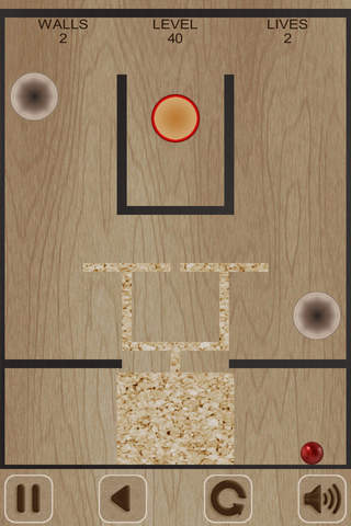Flying Red Ball and Walls - náhled
