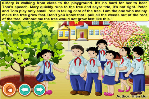 Three pupils planting a tree (story and game for k - náhled