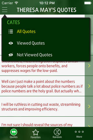 Quotes from Theresa May - náhled