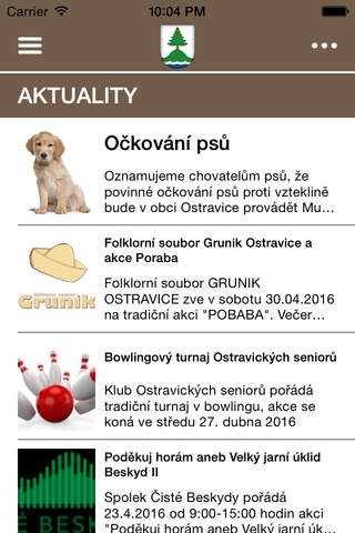 Obec Ostravice - náhled