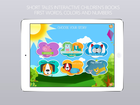 Small Stories for Kids - Short Tales Interactive Children's Books: First Words, Colors and Numbers screenshot 6