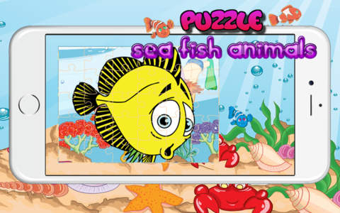 Toddler Sea Fish Jigsaw Puzzle Activity Educationa - náhled