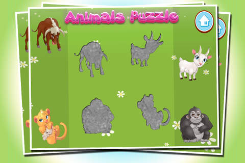 Animals Puzzle For Kids - Animal shapes and forms  - náhled