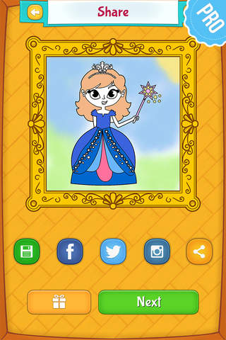 Princess Coloring Games for Kids - Colouring Book  - náhled